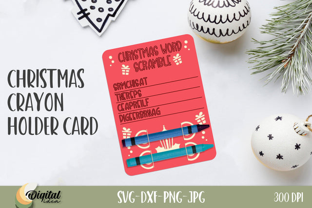 Christmas Crayon Holder Cards. Paper Cut Christmas Cards. Joy Card Paper 3D Paper Evgenyia Guschina 