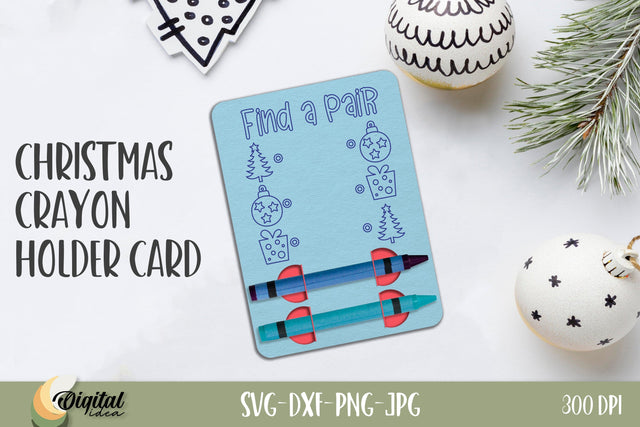 Christmas Crayon Holder Cards. Paper Cut Christmas Cards. Joy Card Paper 3D Paper Evgenyia Guschina 