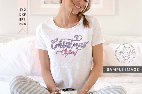Christmas crew cut file - 2 SVG TheBlackCatPrints 