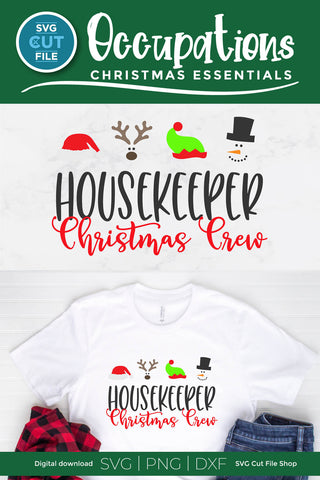 Christmas Crew Housekeeper svg SVG SVG Cut File 