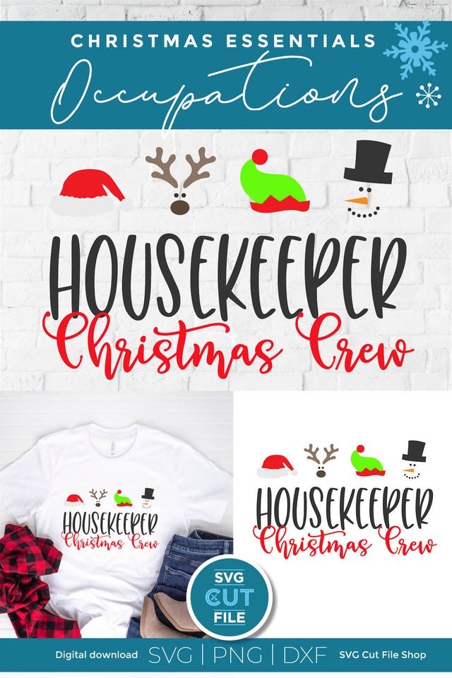 Christmas Crew Housekeeper svg SVG SVG Cut File 