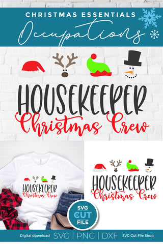 Christmas Crew Housekeeper svg SVG SVG Cut File 