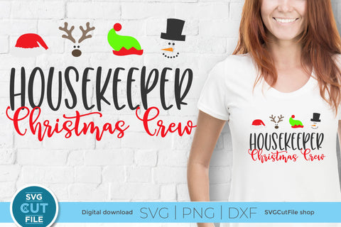 Christmas Crew Housekeeper svg SVG SVG Cut File 