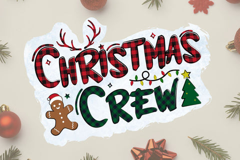 Crew Lettering Design Christmas crew sublimation christmas shirt designs - So Fontsy