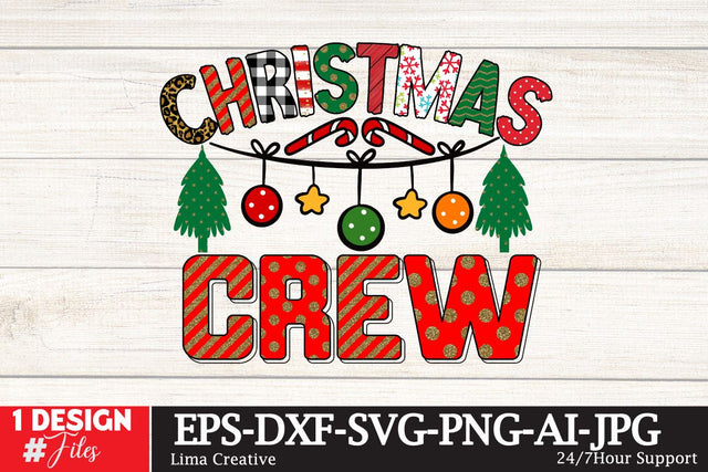 Christmas Crew Sublimation Design Sublimation Insomnia Std 