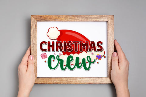 Christmas crew Sublimation PNG, Sublimation Christmas Design Sublimation Regulrcrative 