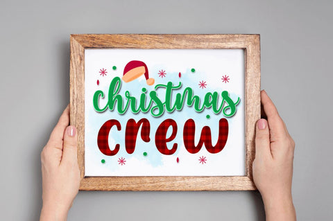 Christmas crew Sublimation PNG, Sublimation Christmas Design Sublimation Regulrcrative 