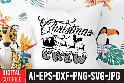 Christmas Crew SVG Cut File , Christmas Crew SVG , Christmas PNG SVG BlackCatsMedia 