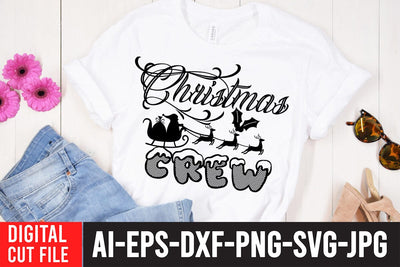 Christmas Crew SVG Cut File , Christmas Crew SVG , Christmas PNG SVG BlackCatsMedia 