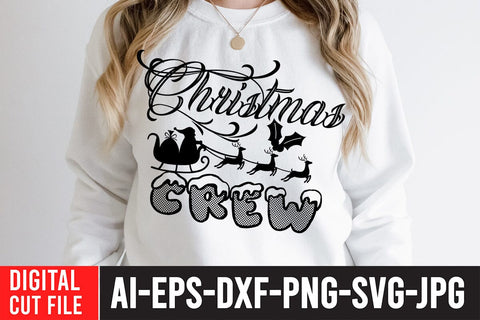 Christmas Crew SVG Cut File , Christmas Crew SVG , Christmas PNG SVG BlackCatsMedia 