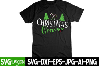 Christmas Crew SVG Cut File , Christmas Crew SVG Design , Christmas SVG Curt FIle, Christmas PNG SVG BlackCatsMedia 