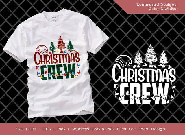 Christmas Crew SVG Cut File | Christmas Svg | Christmas lights Svg | Family Christmas Svg | T-shirt Design SVG ETC Craft 