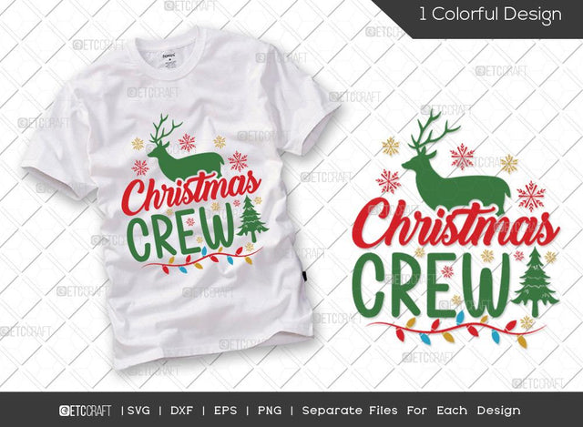 Christmas Crew SVG Cut File | Kids Christmas Svg | Christmas Squad Svg | Christmas Lights Svg | Christmas Svg | Family Christmas Svg | T-shirt Design SVG ETC Craft 