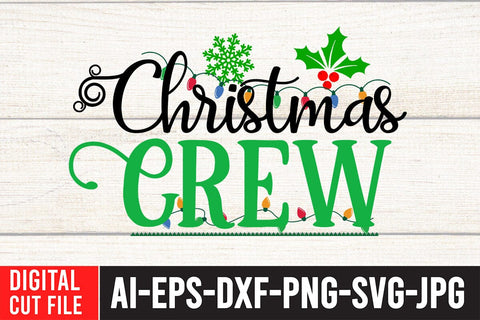 Christmas Crew SVG Cute File SVG BlackCatsMedia 