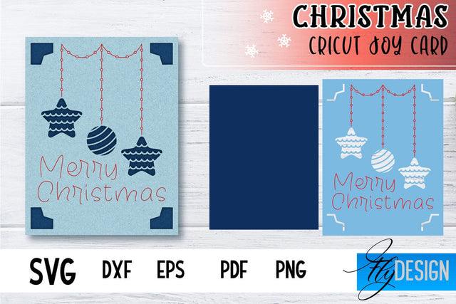 Christmas Cricut Joy Card SVG |Paper Cut SVG | Christmas SVG Design SVG Fly Design 