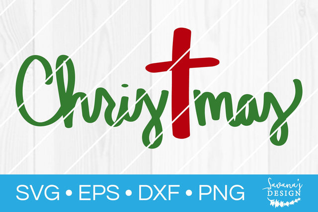 Christmas Cross SVG SavanasDesign 