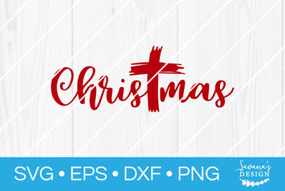 Christmas Cross SVG SavanasDesign 