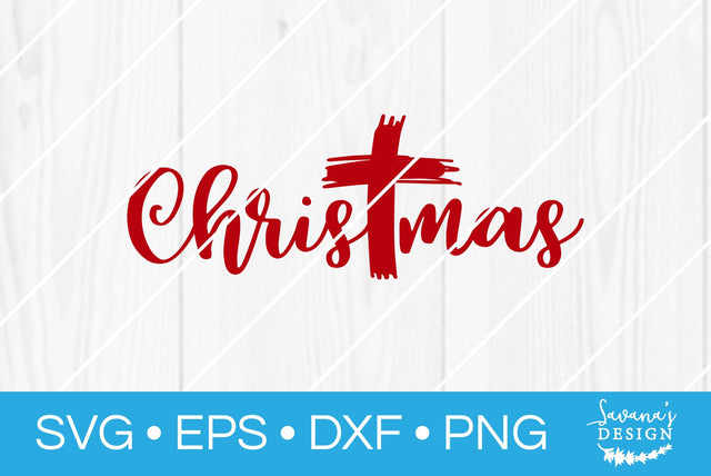Christmas Cross SVG SavanasDesign 