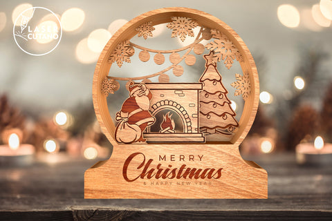 Christmas Crystal Balls Set Multilayer Laser Cut Files, Mandala, Round Sign SVG, 3D Designs, Mini Design Bundles SVG LaserCutano 