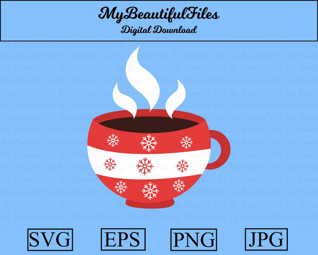Christmas cup SVG MyBeautifulFiles 