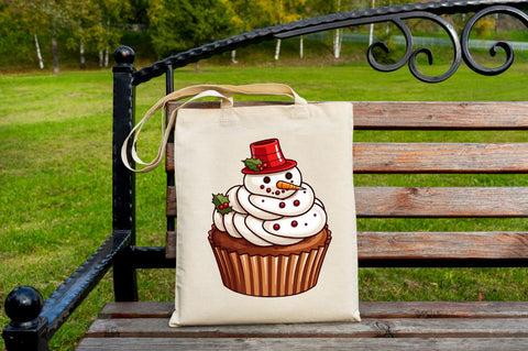 Christmas Cupcakes Printable Clipart Bundle Sublimation Regulrcrative 