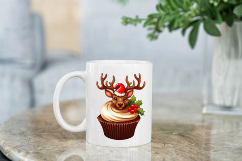 Christmas Cupcakes Printable Clipart Bundle Sublimation Regulrcrative 