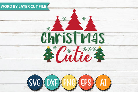 Christmas Cutie SVG Cut File SVG DesignPlante 503 