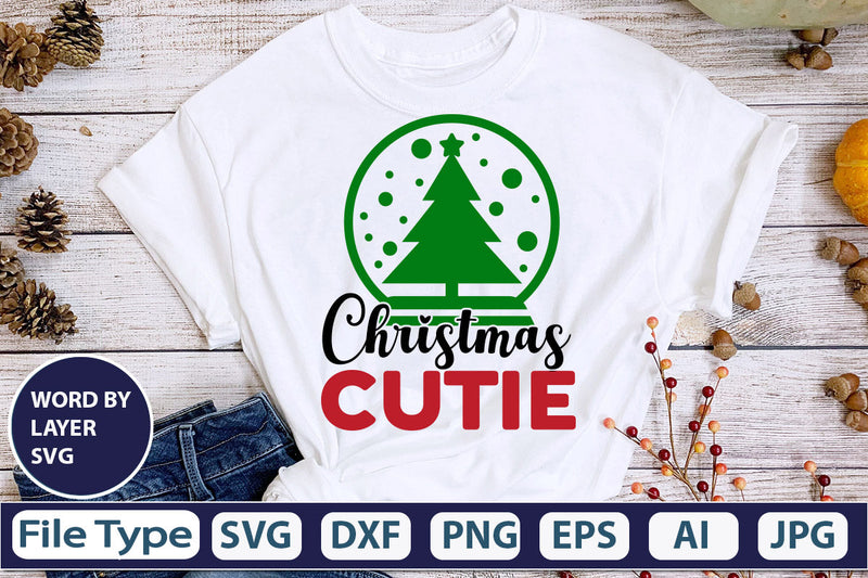 Christmas Cutie SVG Cut File SVG DesignPlante 503 