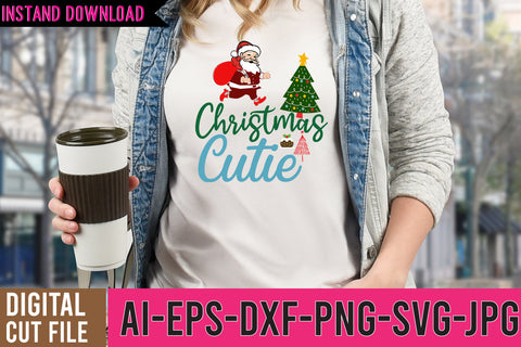 Christmas Cutie SVG Design SVG BlackCatsMedia 