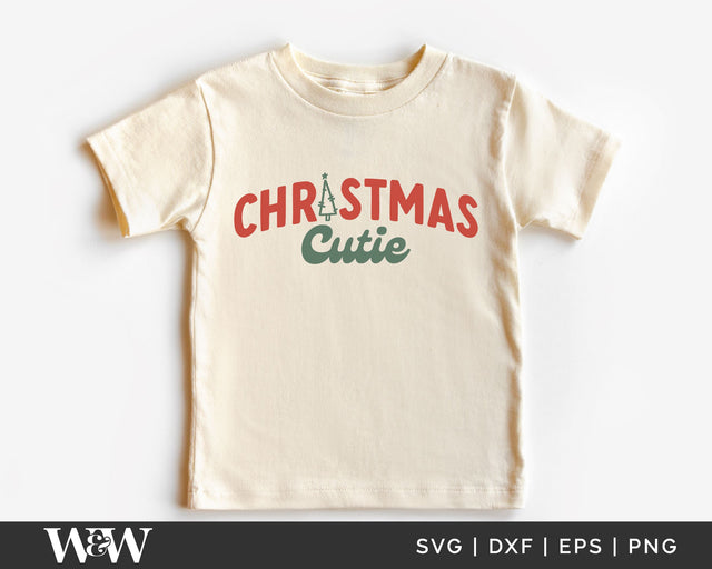 Christmas Cutie SVG | Kids Christmas Shirt SVG SVG Wood And Walt 