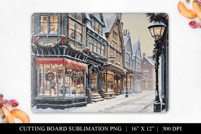 Christmas Cutting Board Design Sublimation BijouBay 