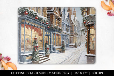 Christmas Cutting Board Digital Download For Sublimation Sublimation BijouBay 