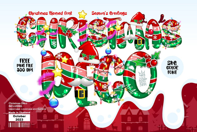 Christmas Deco Font BB Digital Arts 