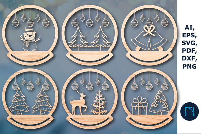 Christmas decor laser cut SVG bundle SVG MD JOYNAL ABDIN 