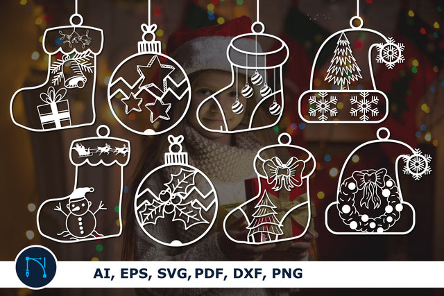 Christmas decor Laser Cut SVG Bundle SVG MD JOYNAL ABDIN 