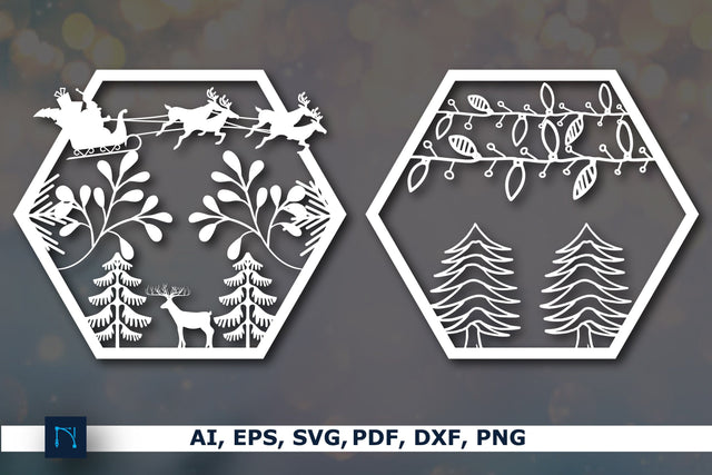Christmas decor laser cut SVG bundle SVG MD JOYNAL ABDIN 