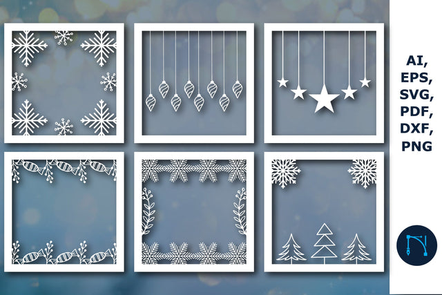 Christmas decor paper cut SVG bundle SVG MD JOYNAL ABDIN 