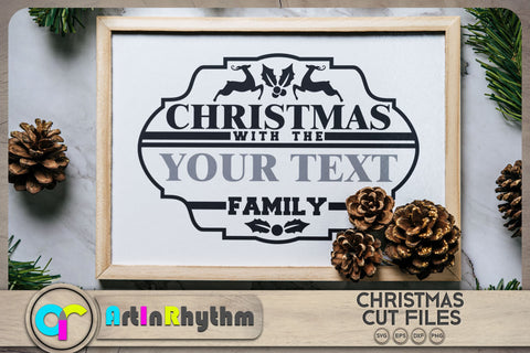 Christmas decoration SVG / Christmas with the family SVG SVG Artinrhythm shop 