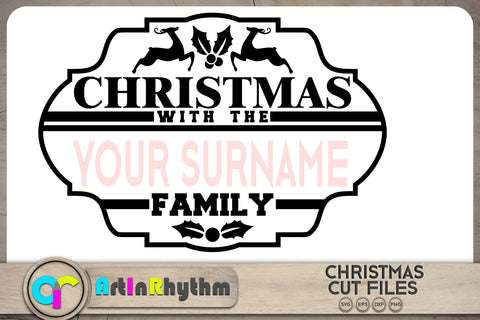 Christmas decoration SVG / Christmas with the family SVG SVG Artinrhythm shop 