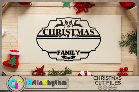 Christmas decoration SVG / Christmas with the family SVG SVG Artinrhythm shop 