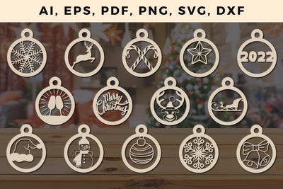 CHRISTMAS Decorations Bundle SVG cut File 2 SVG MD JOYNAL ABDIN 