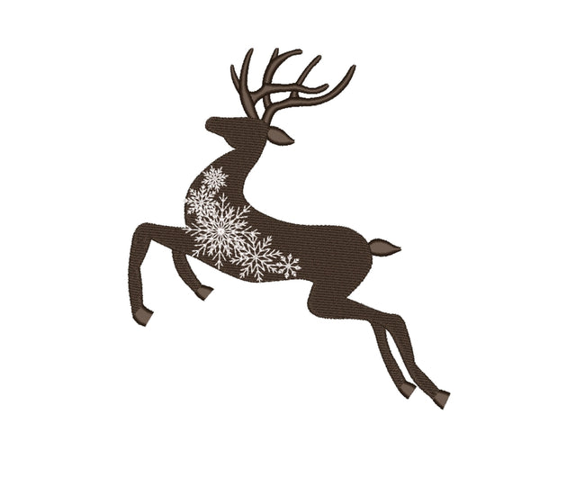 Christmas Deer Machine Embroidery Design Embroidery/Applique DESIGNS Nino Nadaraia 