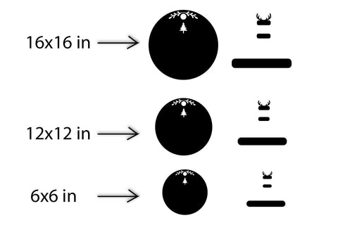 Christmas Deer Ornament SVG . Christmas Family SVG Ornament. SVG Samaha Design 