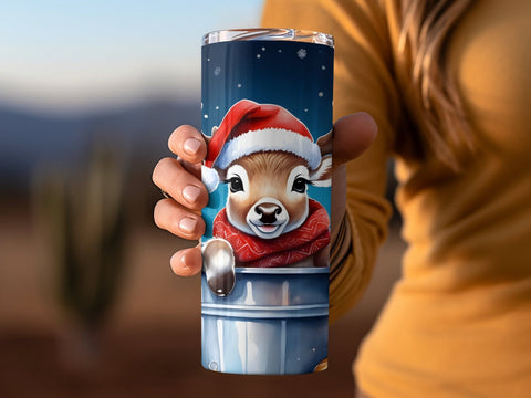 Christmas Deer Tumbler wrap Sublimation Luvleigh Digitals 