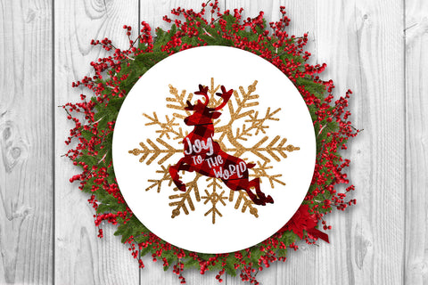 Christmas Deer With Snowflakes I Holiday Sublimation Idea Sublimation Happy Printables Club 