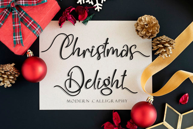 Christmas Delight Font Prasetya Letter 