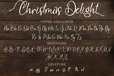 Christmas Delight Font Prasetya Letter 