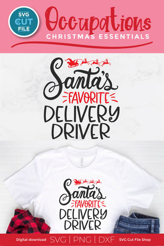 Christmas Delivery Driver svg SVG SVG Cut File 