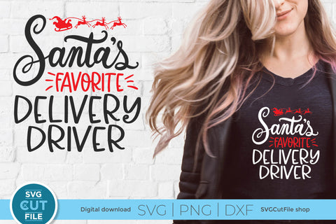 Christmas Delivery Driver svg SVG SVG Cut File 