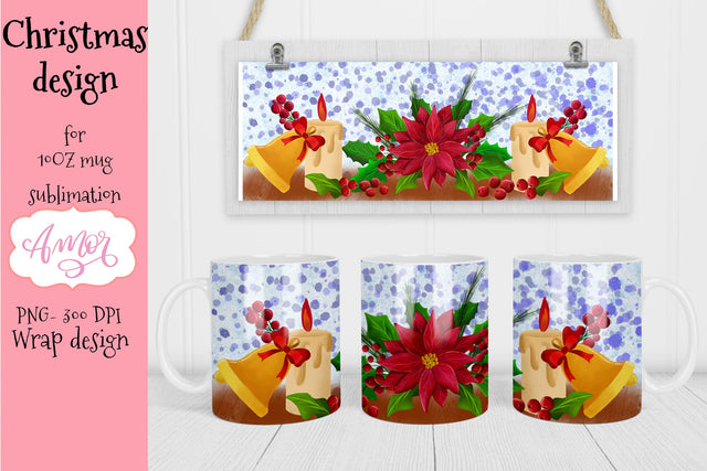 Christmas design for 11 oz mug sublimation Sublimation Amorclipart 